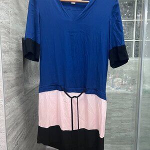 DVF Diane von Furstenberg Silk Dropwaist Dress Size 0
